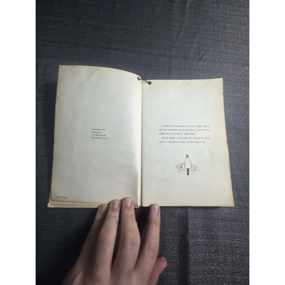 Vintage Poems for the John Jackie Kannon Hardcover 1969 Humor Poetry Book